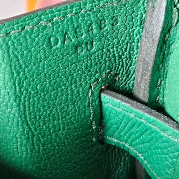 SOLD Hermes Birkin 30 Epsom Leather Cactus Green - Picture 15 of 16